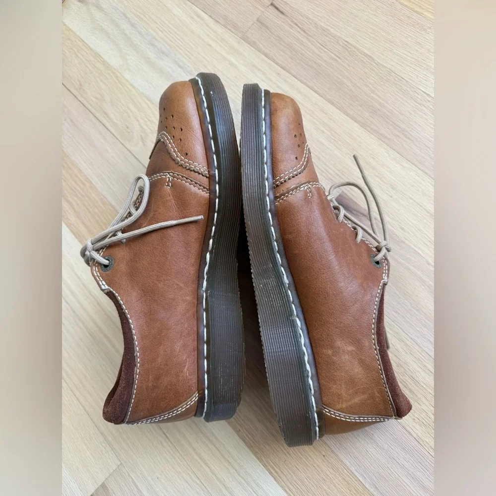 Dr. Martens 11664 Brown Leather Chunky Oxford Boots - Y2K 90s - Women's Size 9 - Picture 13 of 16